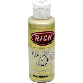 Rich 0734 120 CC Metalik Krem Akrilik Boya