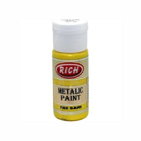 Rich 0742 Sarı 120cc Metalik Akrilik Boya