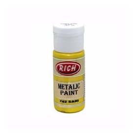 Rich 0742 Sarı 120cc Metalik Akrilik Boya