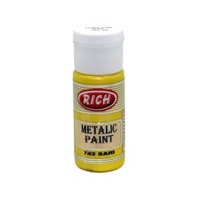 Rich 0742 Sarı 120cc Metalik Akrilik Boya