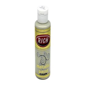 Rich 0776 Platin 130 cc Metalik Akrilik Boya