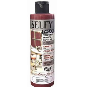 Rich 09443 Selfy Decor Vernikli 240 cc Burgundy Mobilya Boyası
