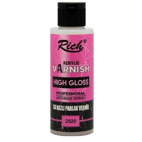 Rich 120 cc Parlak High Gloss Su Bazlı Vernik