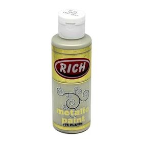Rich 120 ml 776 Platin Akrilik Metalik Boya
