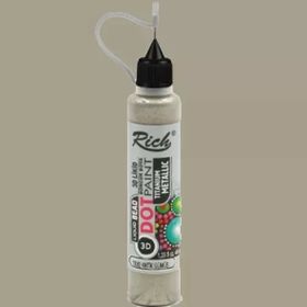 Rich 12082 Dot Paint Titanium Metalik Antik Gümüş Boncuk Boya