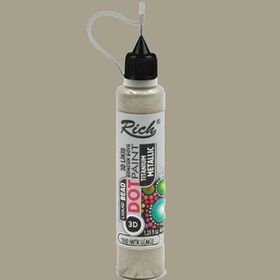 Rich 12082 Dot Paint Titanium Metalik Antik Gümüş Boncuk Boya