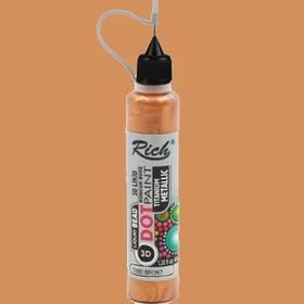 Rich 12083 Dot Paint Titanium Metalik Bronz Boncuk Boya