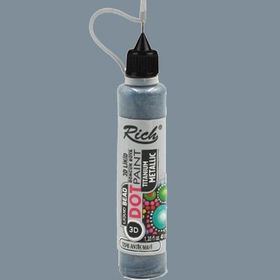 Rich 12086 Dot Paint Titanium Metalik Antik Mavi Boncuk Boya