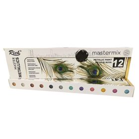 Rich 14296 Mastermix Metalik 60 CC 12'li Set Akrilik Boya