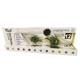 Rich 14296 Mastermix Metalik 60 CC 12'li Set Akrilik Boya