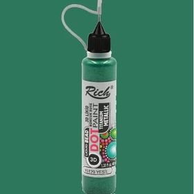 Rich 15129 Dot Paint Titanium Metalik Yeşil Boncuk Boya