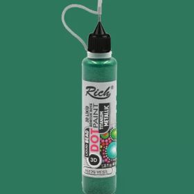 Rich 15129 Dot Paint Titanium Metalik Yeşil Boncuk Boya