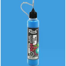 Rich 15130 Dot Paint Titanium Metalik Mavi Boncuk Boya