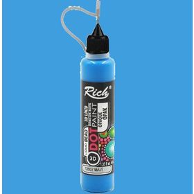 Rich 15130 Dot Paint Titanium Metalik Mavi Boncuk Boya