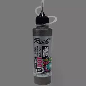 Rich 15132 Dot Paint Titanium Metalik Taş Gri Boncuk Boya