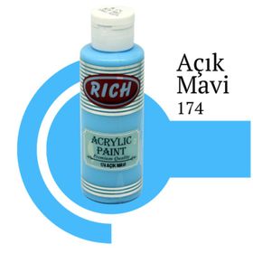 Rich 174 Açık Mavi 130 cc Akrilik Ahşap Boya
