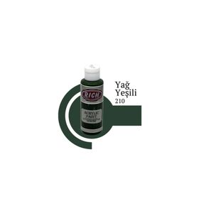Rich 210 Yağ Yeşili 120 cc Akrilik Boya