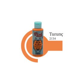 Rich 2134 120 cc Turunç Multi Surface Akrilik Boya