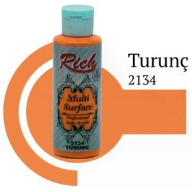 Rich 2134 120 cc Turunç Multi Surface Akrilik Boya