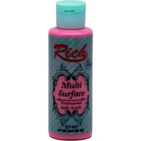 Rich 2142 120 cc Pembe Multi Surface Akrilik Boya