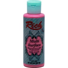 Rich 2142 120 cc Pembe Multi Surface Akrilik Boya
