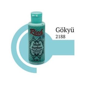 Rich 2188 Gökyüzü 120 cc Multi Surface Akrilik Boya