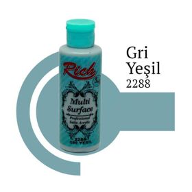 Rich 2288 Gri Yeşil cc Multi Surface Akrilik Boya