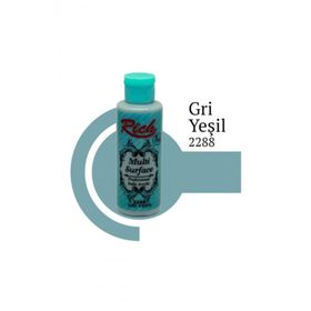 Rich 2288 Gri Yeşil cc Multi Surface Akrilik Boya