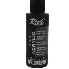 Rich 230 Siyah 120 cc Master Acrylic Akrilik Boya