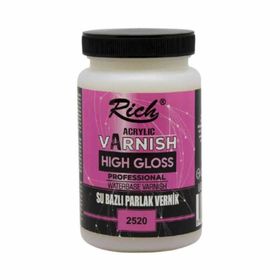 Rich 250-2520 High Gloss 250 cc Kavanoz Su Bazlı Parlak Vernik