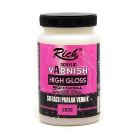 Rich 250-2520 High Gloss 250 cc Kavanoz Su Bazlı Parlak Vernik