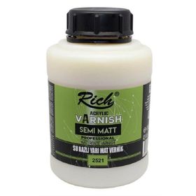 Rich 250-2521 250cC Yarı Mat Vernik Su Bazlı