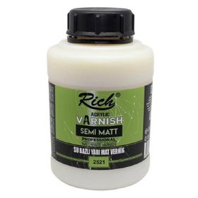 Rich 250-2521 250cC Yarı Mat Vernik Su Bazlı