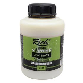 Rich 250-2521 250cC Yarı Mat Vernik Su Bazlı