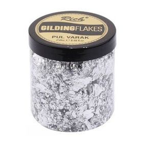 Rich 250 cc Gümüş Gilding Flakes Pul Varak