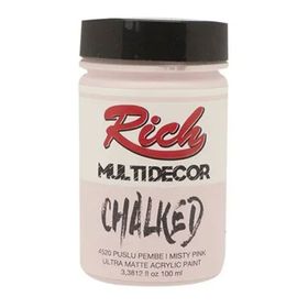 Rich 4520 Puslu Pembe 100 ml Multi Decor Chalked Akrilik Boya
