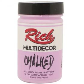 Rich 4522 Bebek Pembe 100 ml Multi Decor Chalked Akrilik Boya