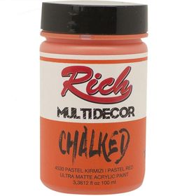 Rich 4530 Pastel Kırmızı 100 ml Multi Decor Chalked Akrilik Boya