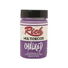 Rich 4542 Mürdüm 100 ml Multi Decor Chalked Akrilik Boya