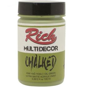 Rich 4568 Yağ Yeşili 100 ml Multi Decor Chalked Akrilik Boya