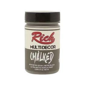 Rich 4578 Retro Siyah 100 ml Multi Decor Chalked Akrilik Boya