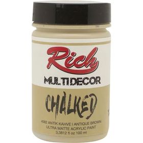 Rich 4582 Antik Kahve 100 ml Multi Decor Chalked Akrilik Boya