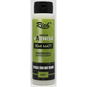 Rich 500-2521 500cc Vernik Su Bazlı Yarı Mat Vernik