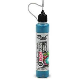 Rich 5795181 3D Dot Paint Metalik Likit 40 cc 12081 Gümüş Boncuk Boya