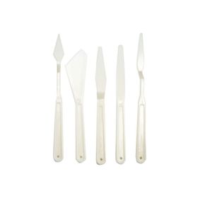 Rich 5'li Set Beyaz Plastik Spatül Seti