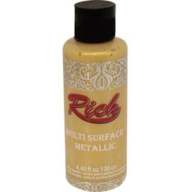 Rich 6504 Altın Multi Surface Metalik Her Yüzey İçin 120 ml Akrilik Boya