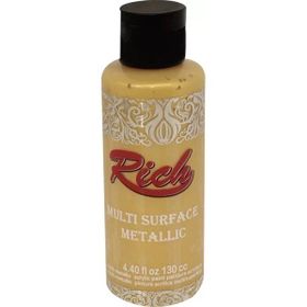 Rich 6504 Altın Multi Surface Metalik Her Yüzey İçin 120 ml Akrilik Boya