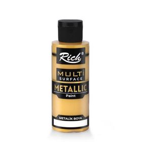 Rich 6512 Soft Gold 120 cc Multi Metalik Akrilik Boya