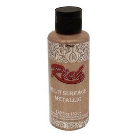 Rich 6530 Pudra Pembe Multi Surface Metalik Her Yüzey İçin 120 ml Akrilik Boya