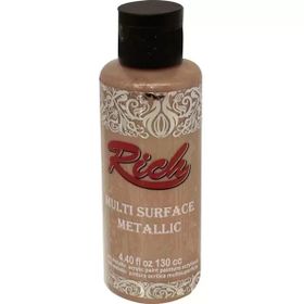 Rich 6530 Pudra Pembe Multi Surface Metalik Her Yüzey İçin 120 ml Akrilik Boya